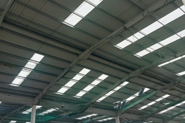 Roof cladding closed in